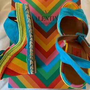Valentino Multicolor Wedges...So fun!